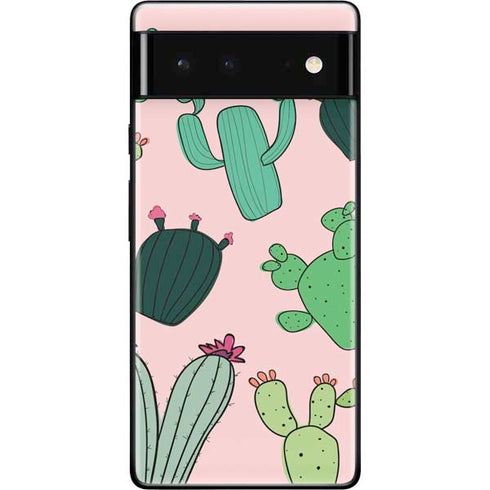 Cactus Print Google Pixel 6 Skin